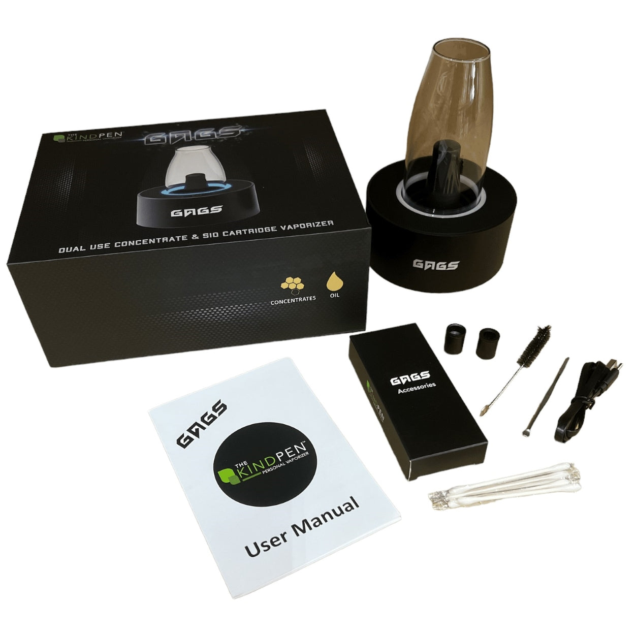 Kind Pen Gags E-Rig with Detachable Glass Top by The Kind Pen | Mission Dispensary