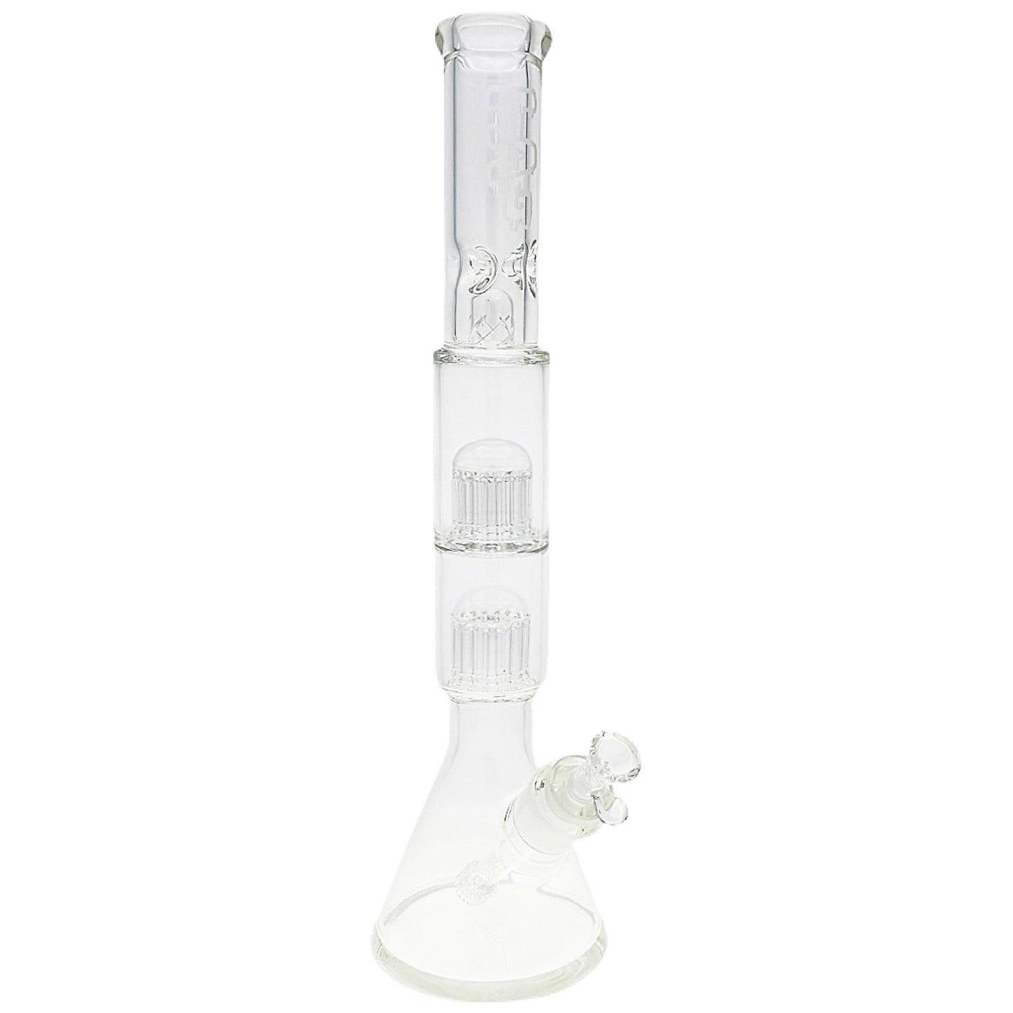 TAG 20” Double Big Tree Perc Beaker Bong by Thick Ass Glass | Mission Dispensary