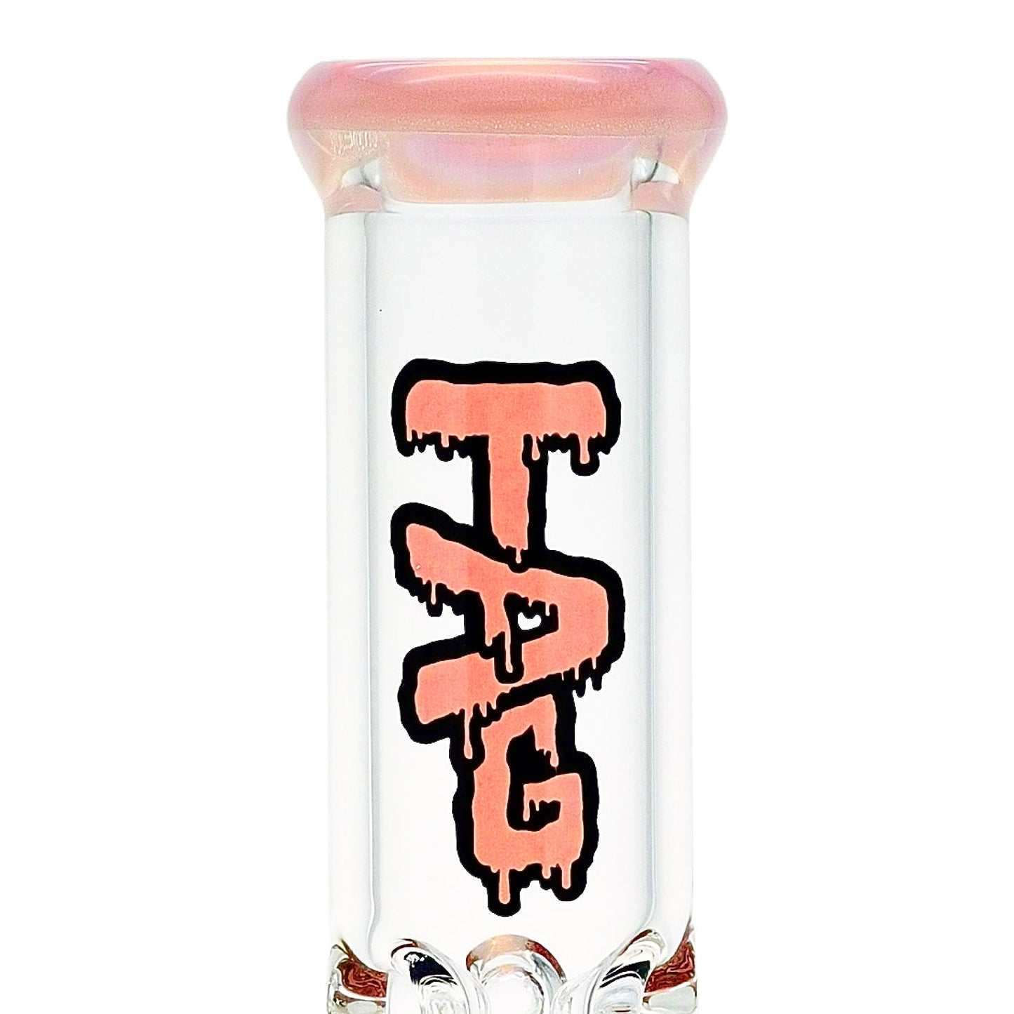 TAG 16” Double Honeycomb Perc Straight Tube Bong by Thick Ass Glass | Mission Dispensary