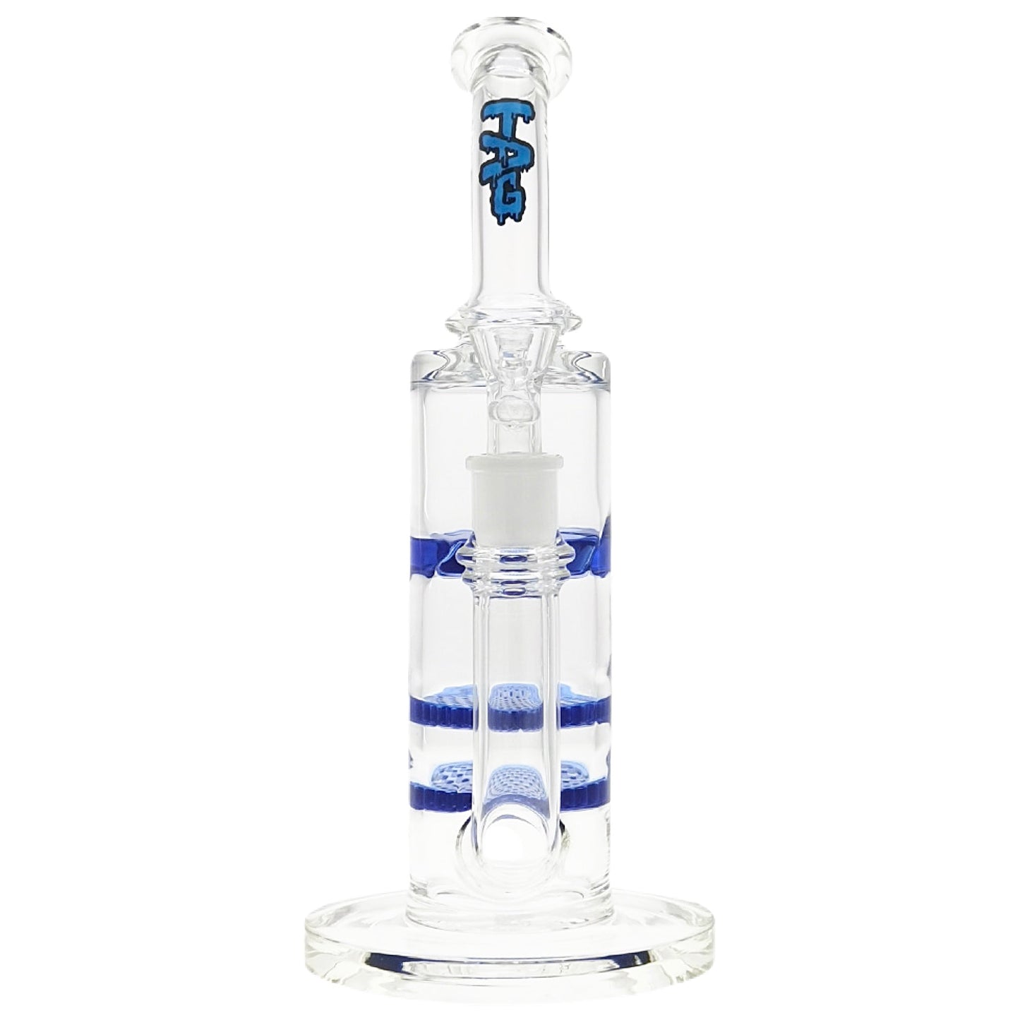 TAG 12” Double Honeycomb Perc Bong by Thick Ass Glass | Mission Dispensary