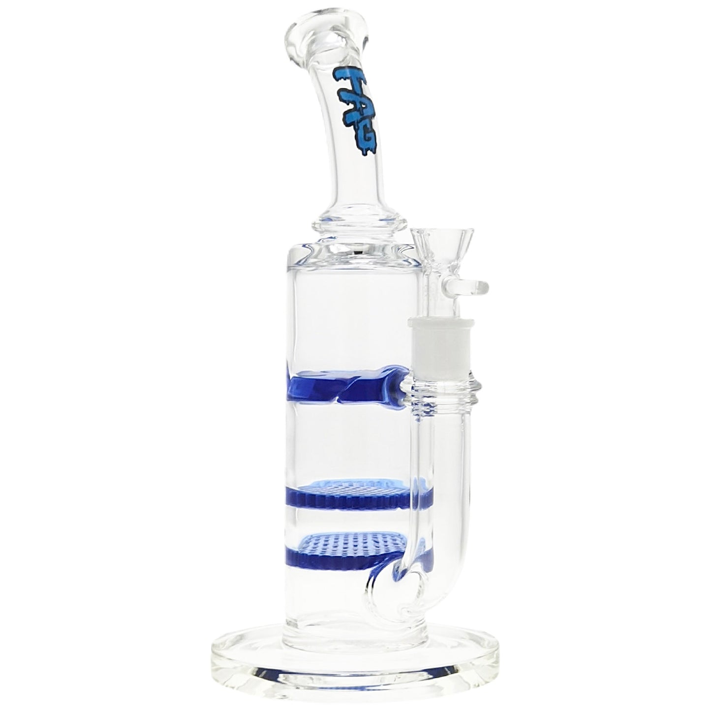 TAG 12” Double Honeycomb Perc Bong by Thick Ass Glass | Mission Dispensary