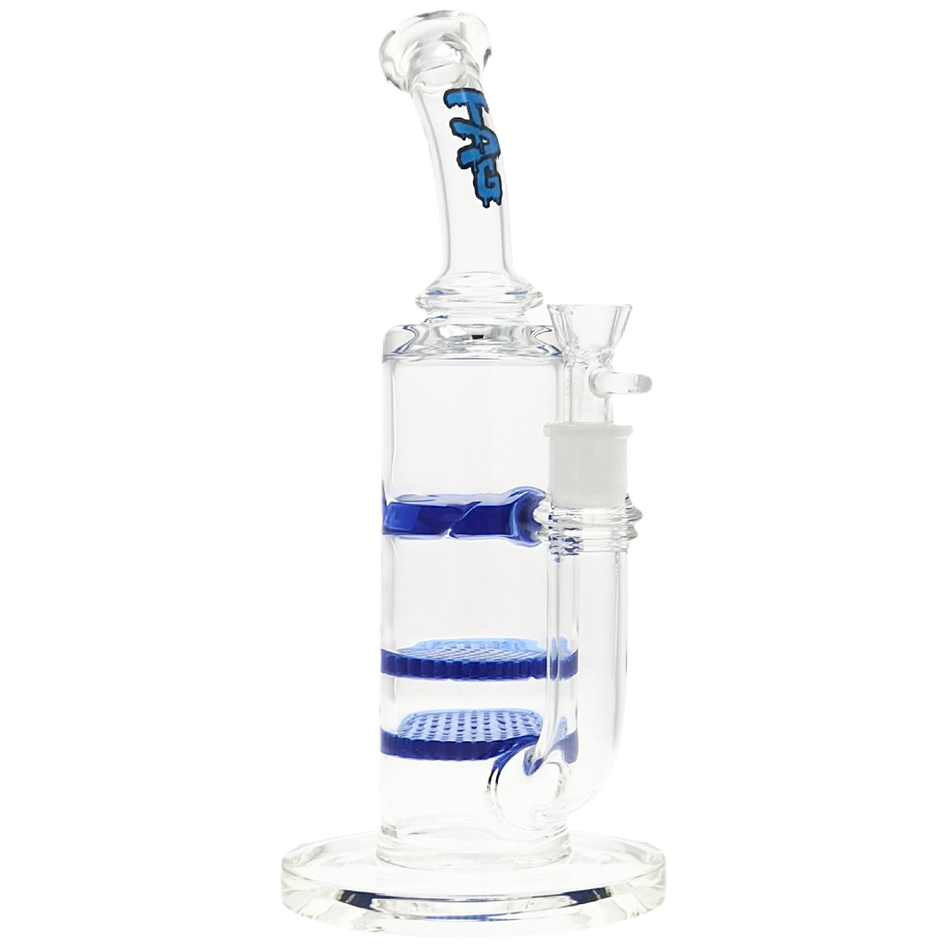 TAG 12” Double Honeycomb Perc Bong by Thick Ass Glass | Mission Dispensary