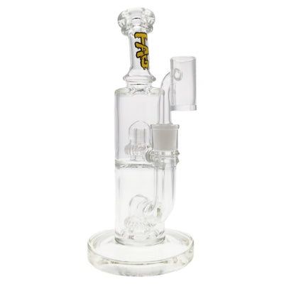 TAG 9” Double UFO Perc Rig by Thick Ass Glass | Mission Dispensary