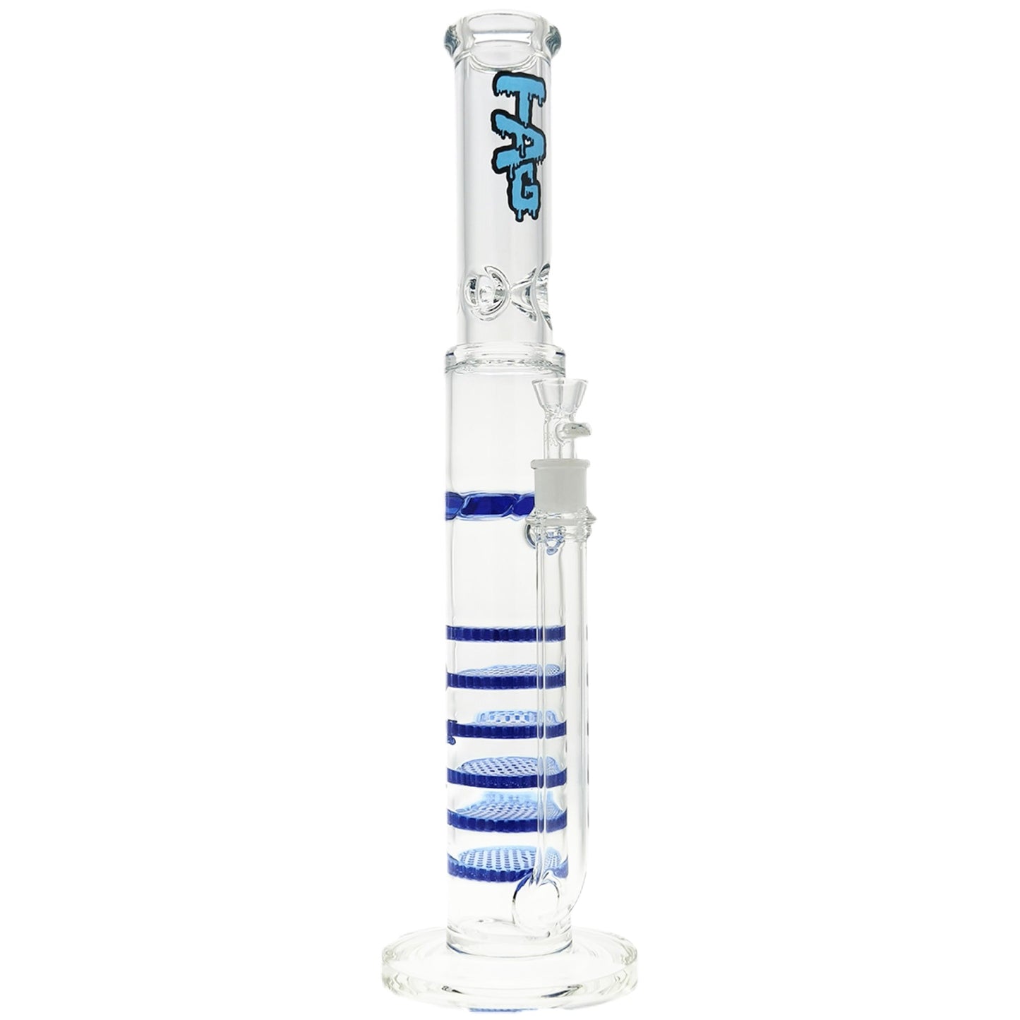 TAG 20” Sextuple Honeycomb Perc Bong by Thick Ass Glass | Mission Dispensary