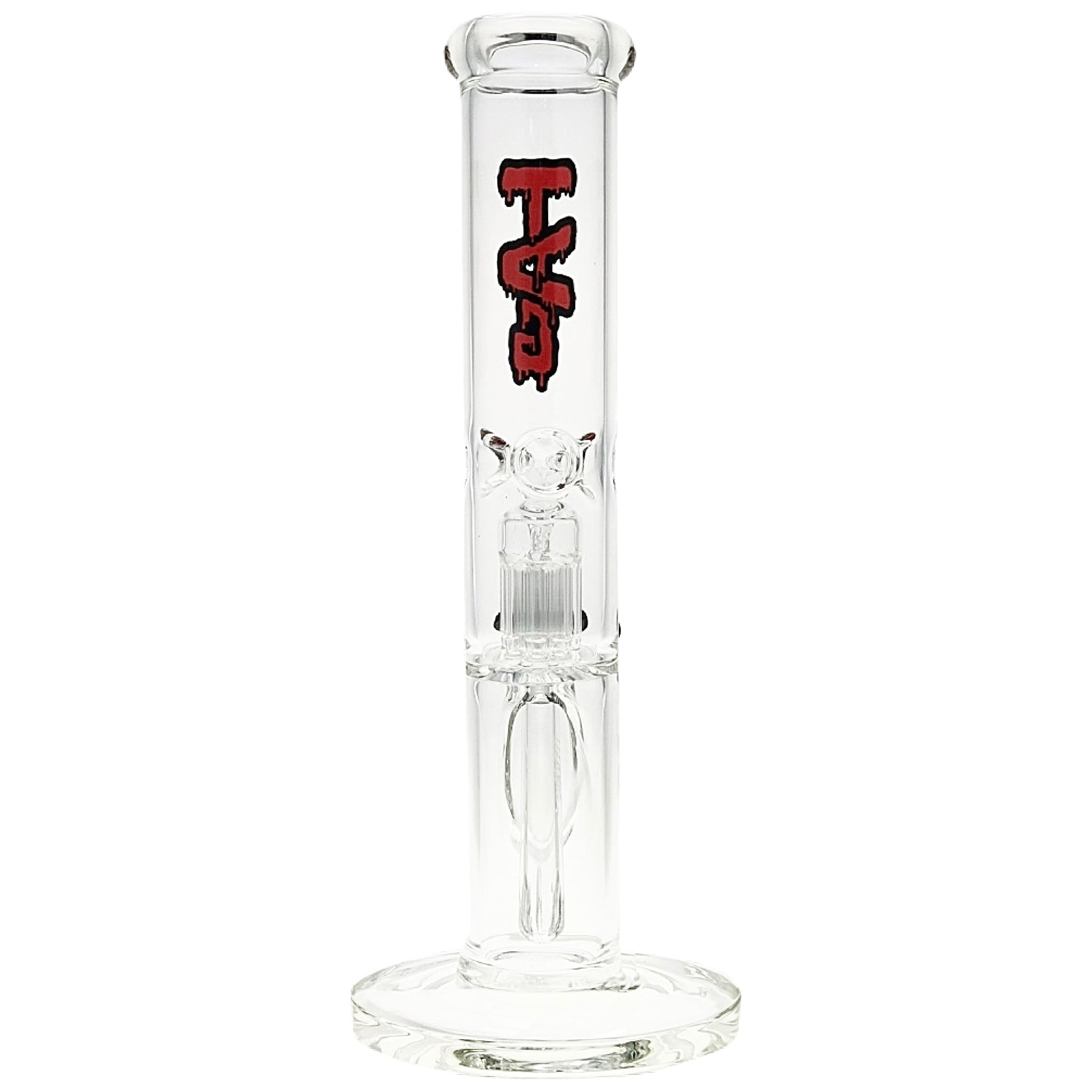 TAG 13” Tree Perc Straight Tube Bong by Thick Ass Glass | Mission Dispensary
