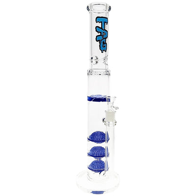 TAG 20” Triple Sponge Perc Bong by Thick Ass Glass | Mission Dispensary