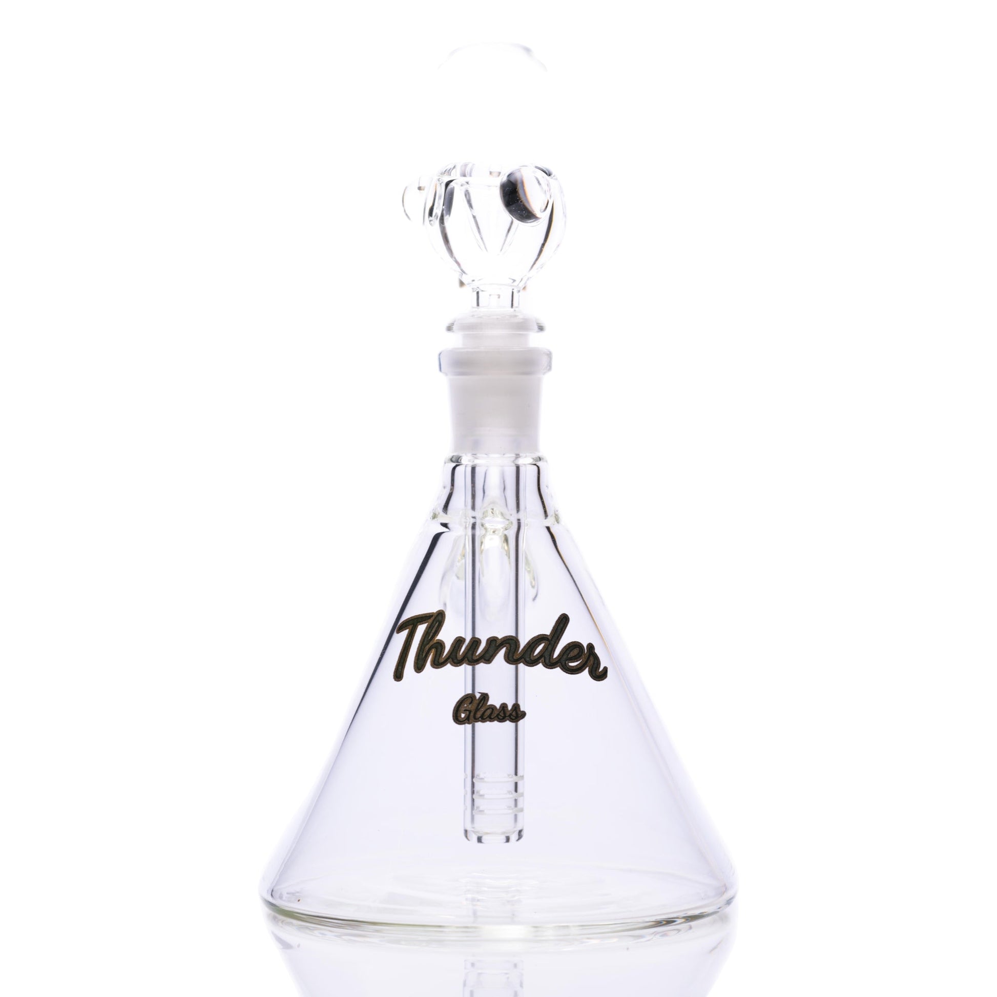 Thunder Glass 9” Pyramid Bubbler by Thunder Glass | Mission Dispensary
