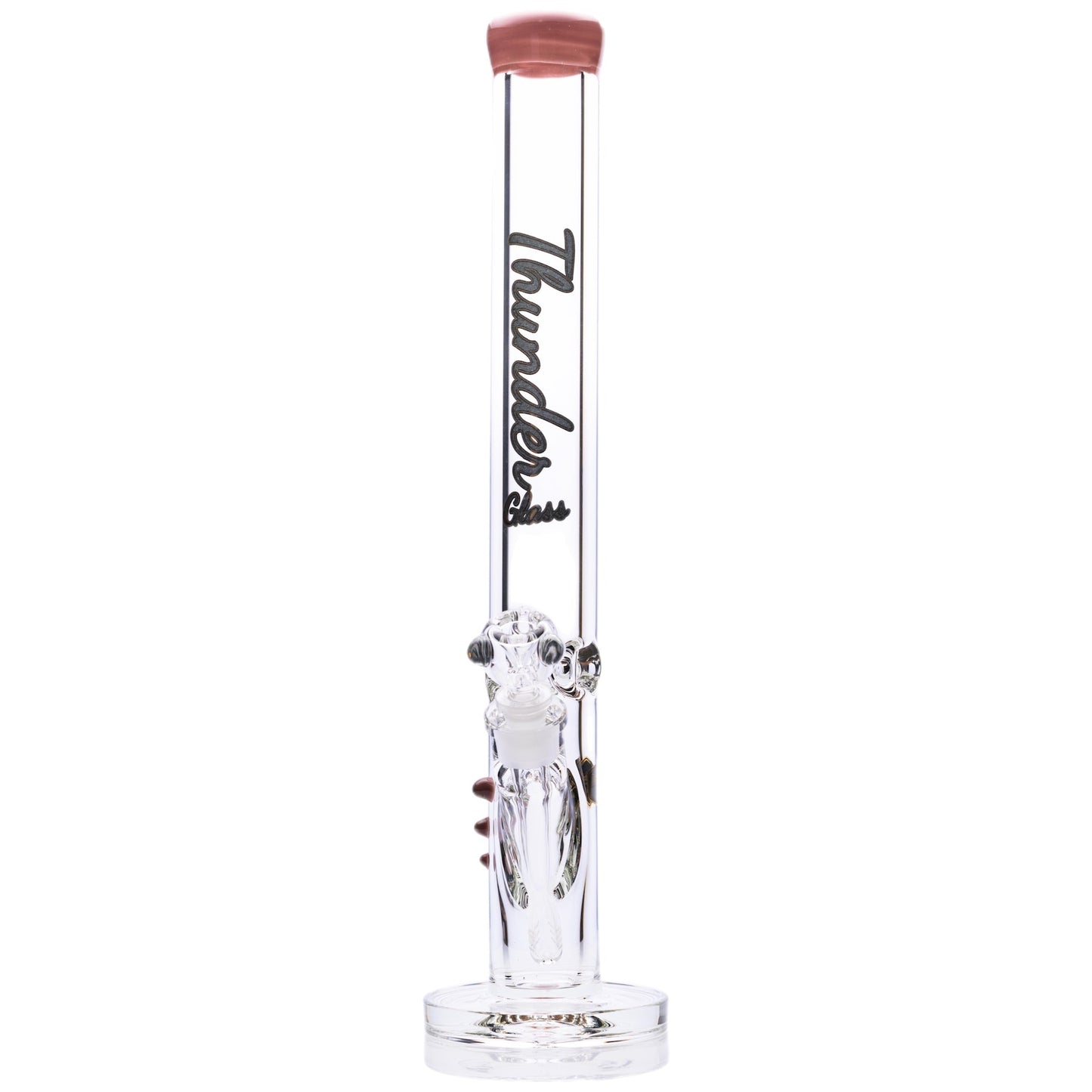 Thunder Glass 9mm Thick Straight Tube Bong by Thunder Glass | Mission Dispensary