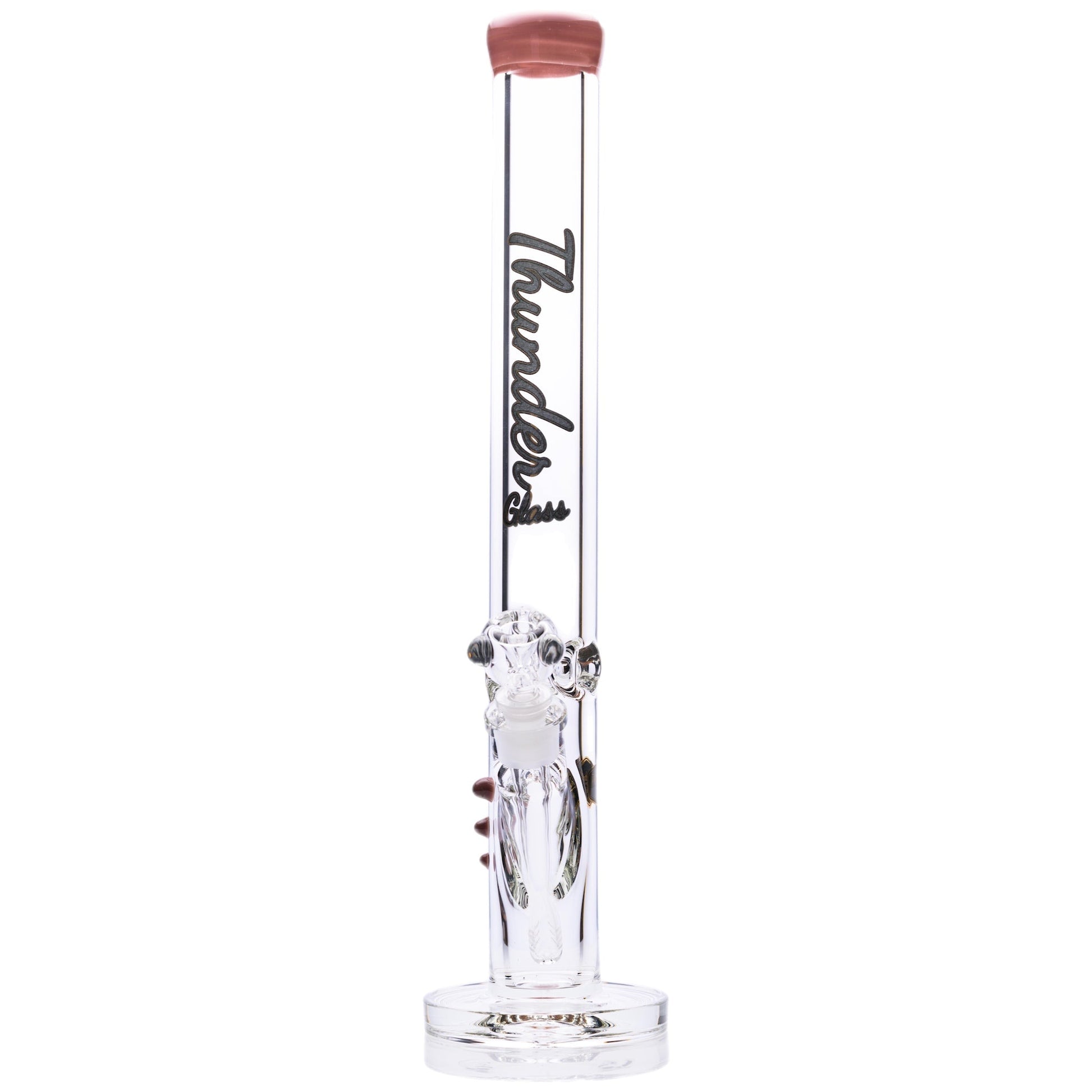 Thunder Glass 9mm Thick Straight Tube Bong by Thunder Glass | Mission Dispensary