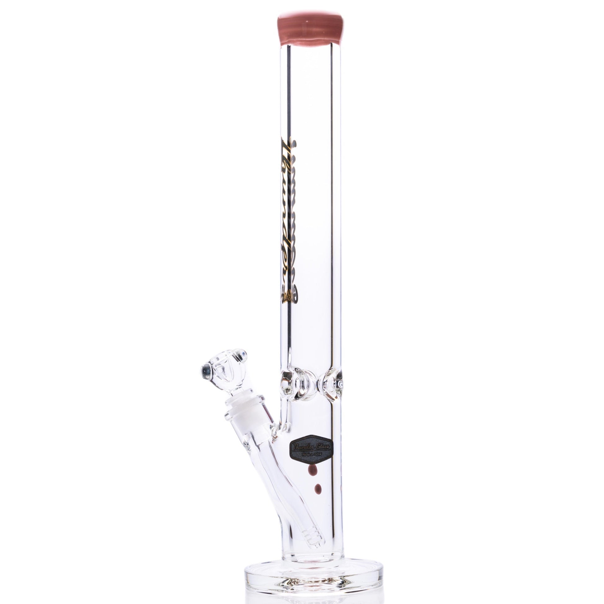 Thunder Glass 9mm Thick Straight Tube Bong by Thunder Glass | Mission Dispensary