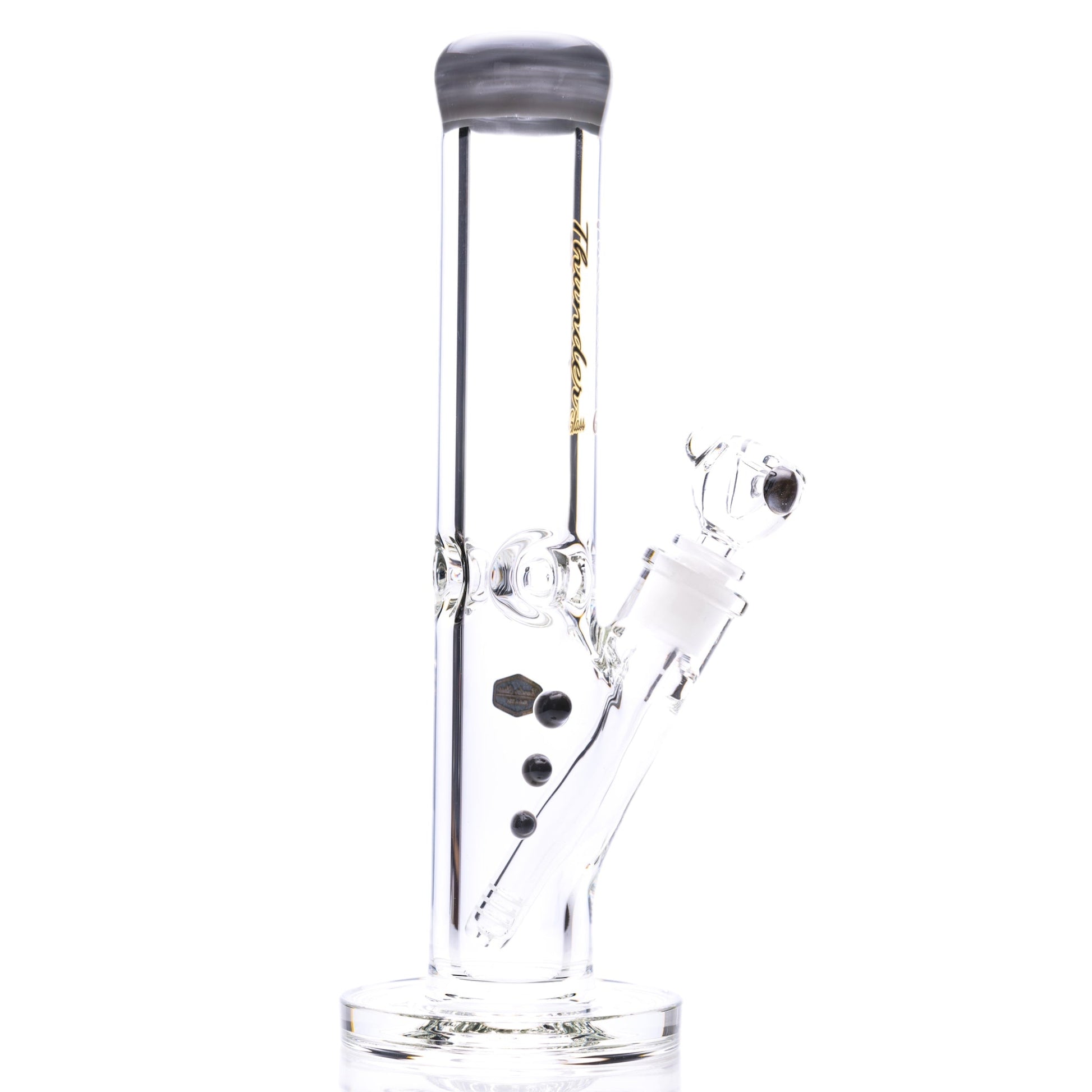 Thunder Glass 9mm Thick Straight Tube Bong by Thunder Glass | Mission Dispensary
