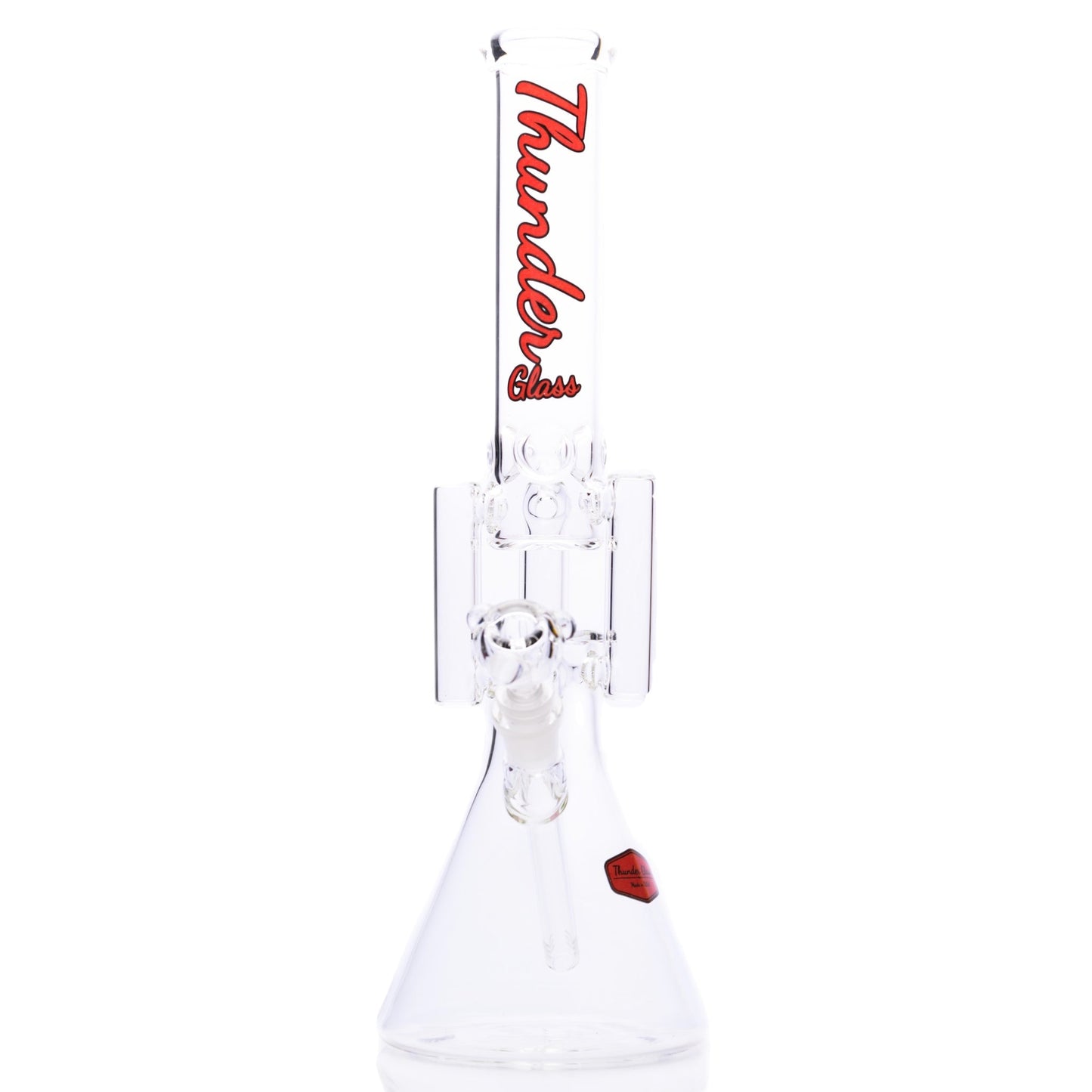 Thunder Glass 16” Triple Arm Beaker Bong by Thunder Glass | Mission Dispensary