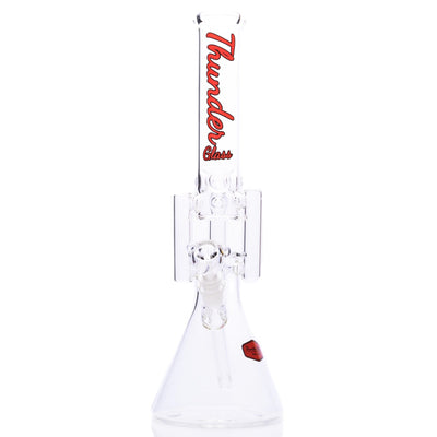 Thunder Glass 16” Triple Arm Beaker Bong by Thunder Glass | Mission Dispensary