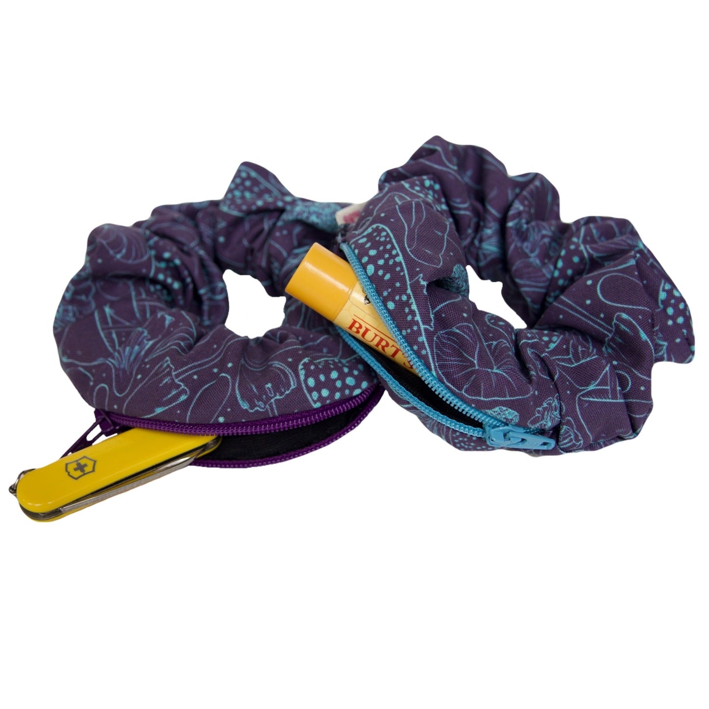 Blue Fiesta “Trippy Shrooms” Stash Pocket Scrunchie by Blue Fiesta | Mission Dispensary