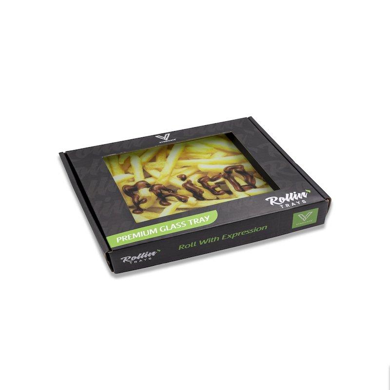 V Syndicate Fried Glass Rolling Tray - Small by V Syndicate | Mission Dispensary
