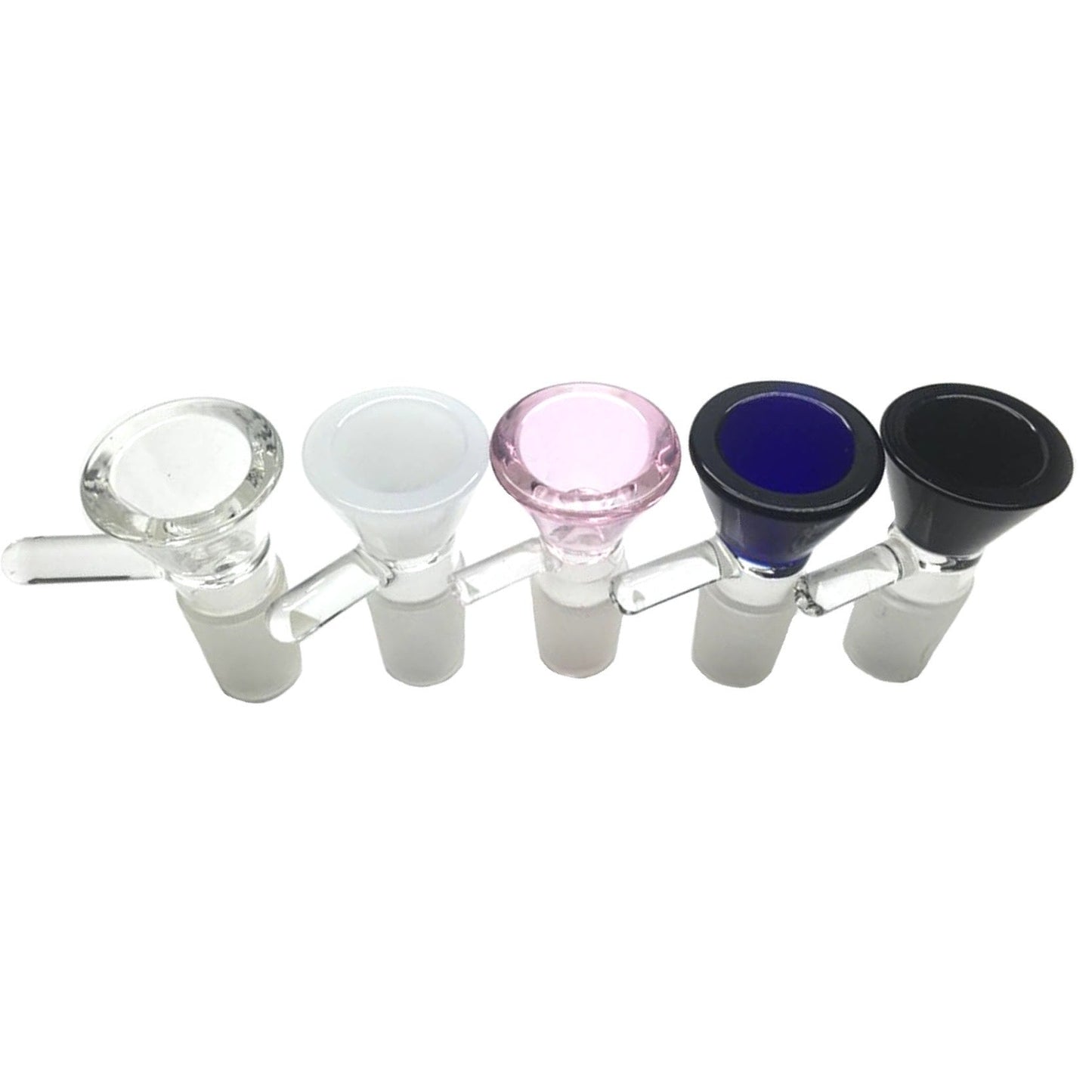 Colored Glass Water Pipe Bowl Piece - 14mm Male by Mission Dispensary | Mission Dispensary