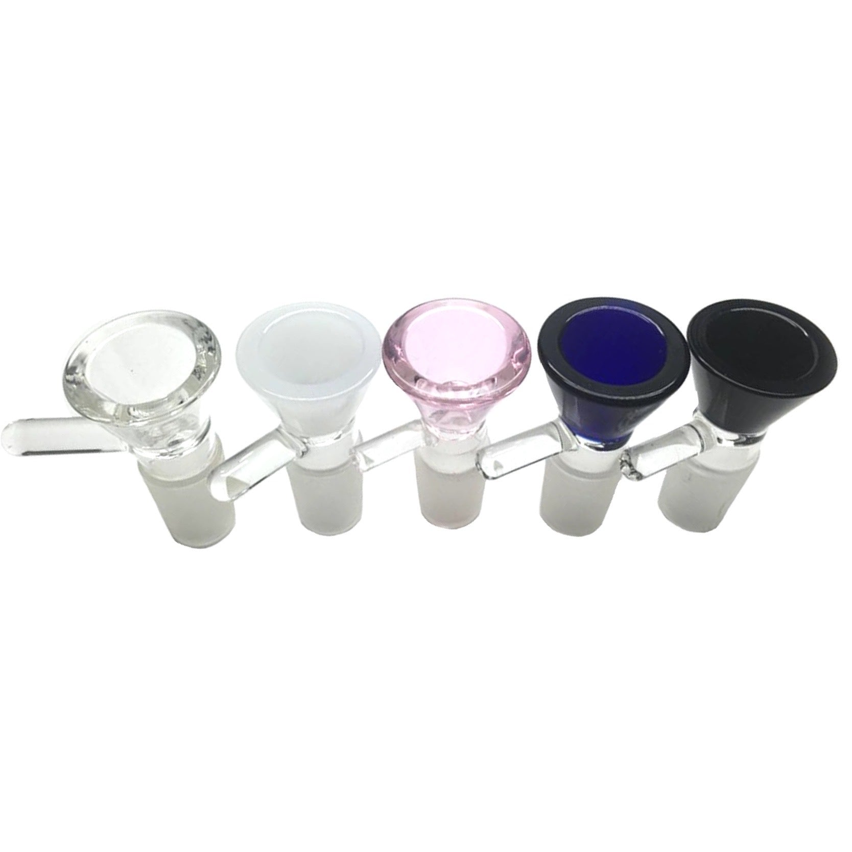 Colored Glass Water Pipe Bowl Piece - 14mm Male by Mission Dispensary | Mission Dispensary