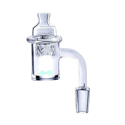 XL Flat Top Quartz Banger Nail w. UV Terp Pearls