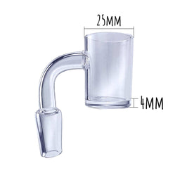 XL Flat Top Quartz Banger Nail w. UV Terp Pearls