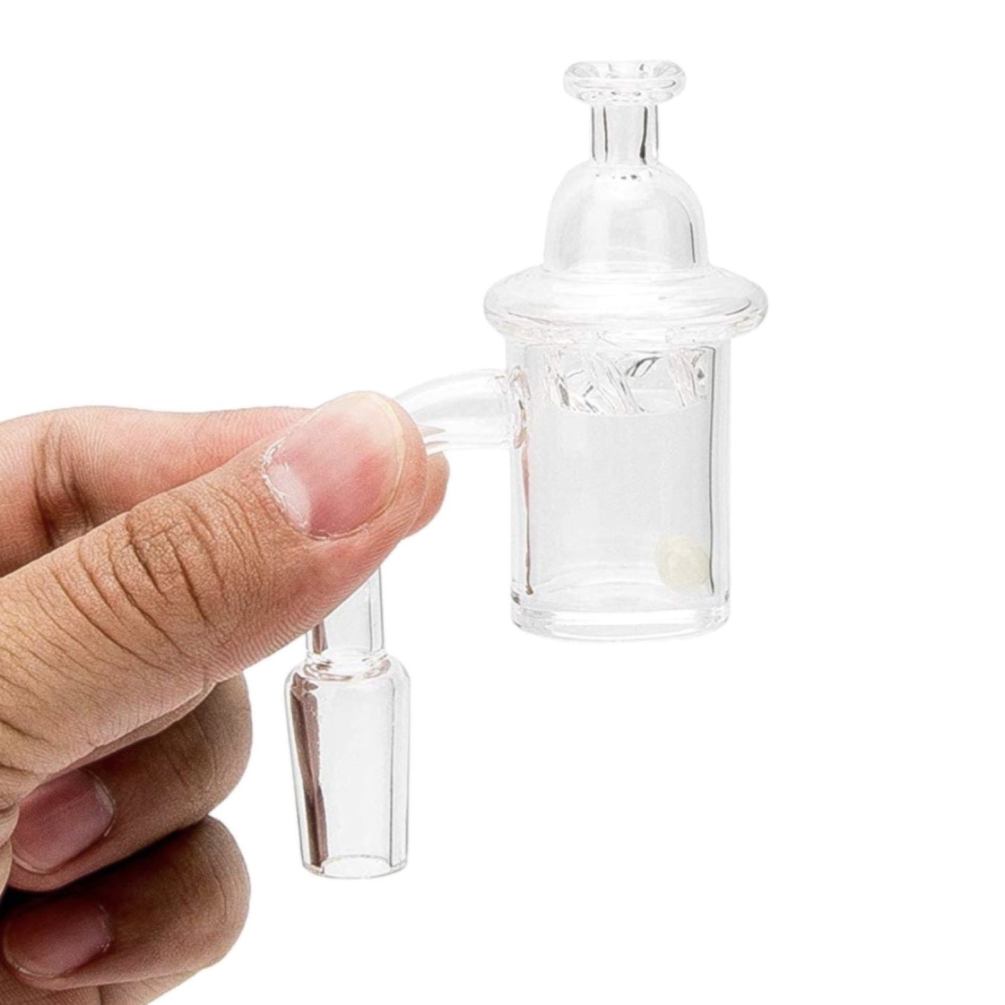 XL Flat Top Quartz Banger Nail w. UV Terp Pearls by Mission Dispensary | Mission Dispensary