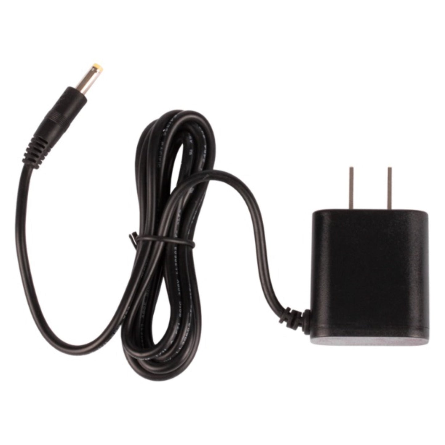 a black charger with a cord attached to it
