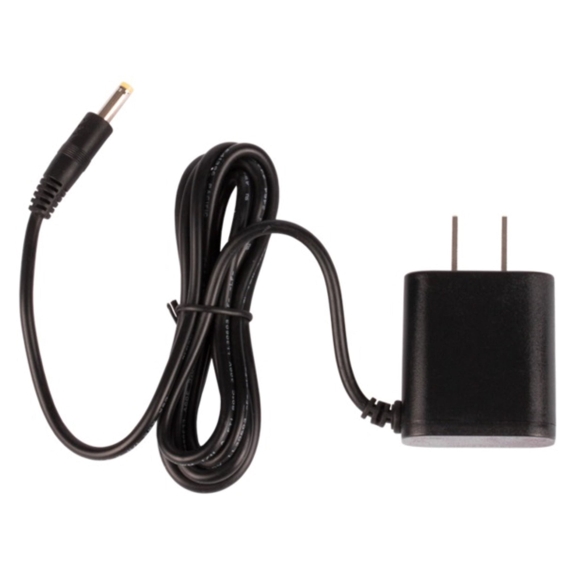 a black charger with a cord attached to it