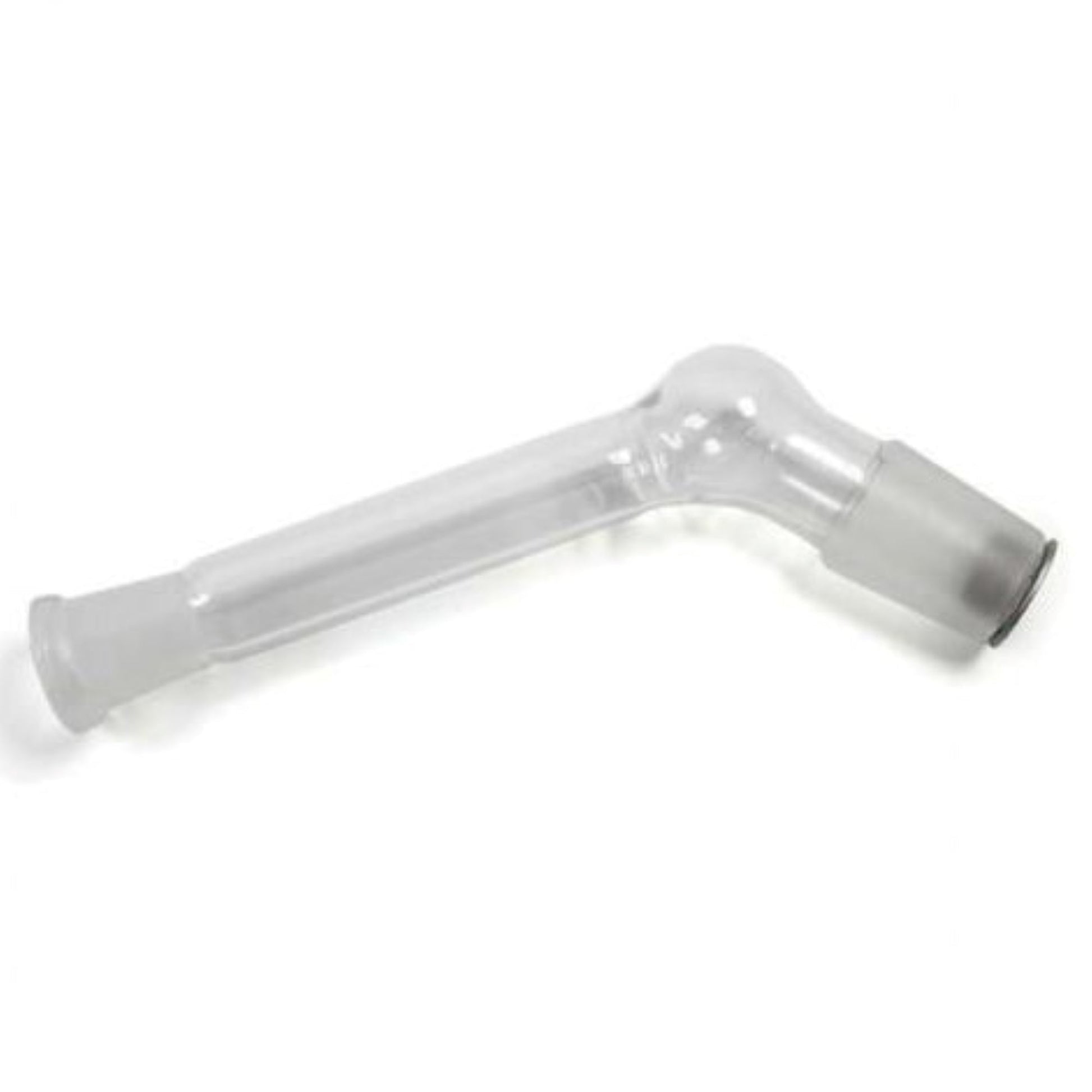 a clear plastic pipe on a white background