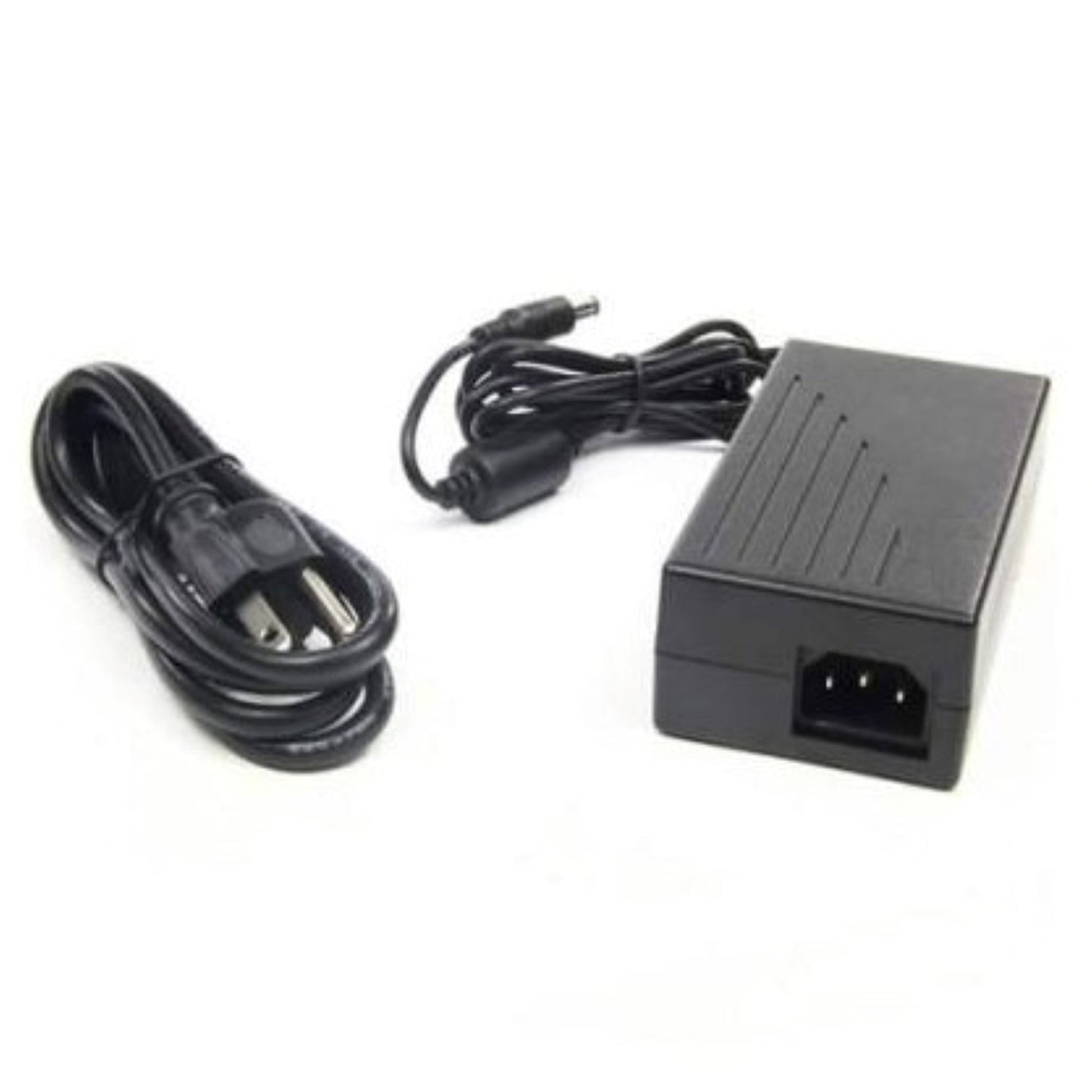 a charger and power cord on a white background