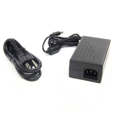 a charger and power cord on a white background