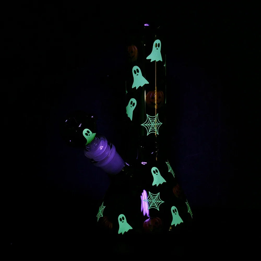 CaliConnected Halloween Decoration Glow Beaker Bong