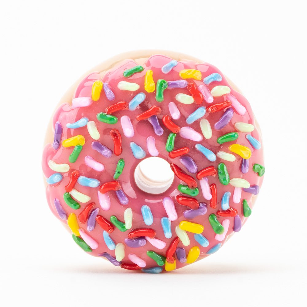 Pink Sprinkle Donut Pipe Front