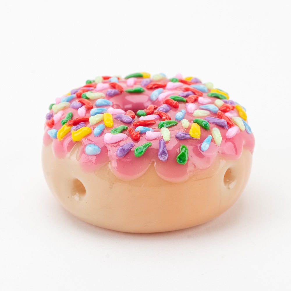 Pink Sprinkle Donut Pipe Side