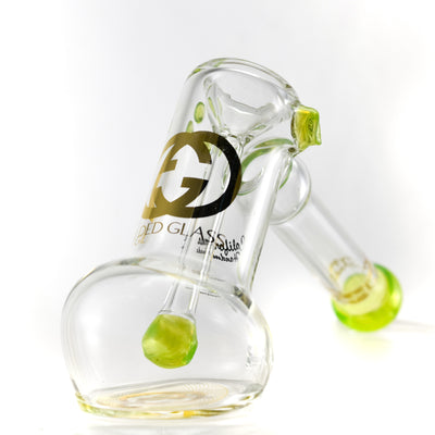 Gilded Glass 24k Hammer Bubbler by Gilded Glass | Mission Dispensary
