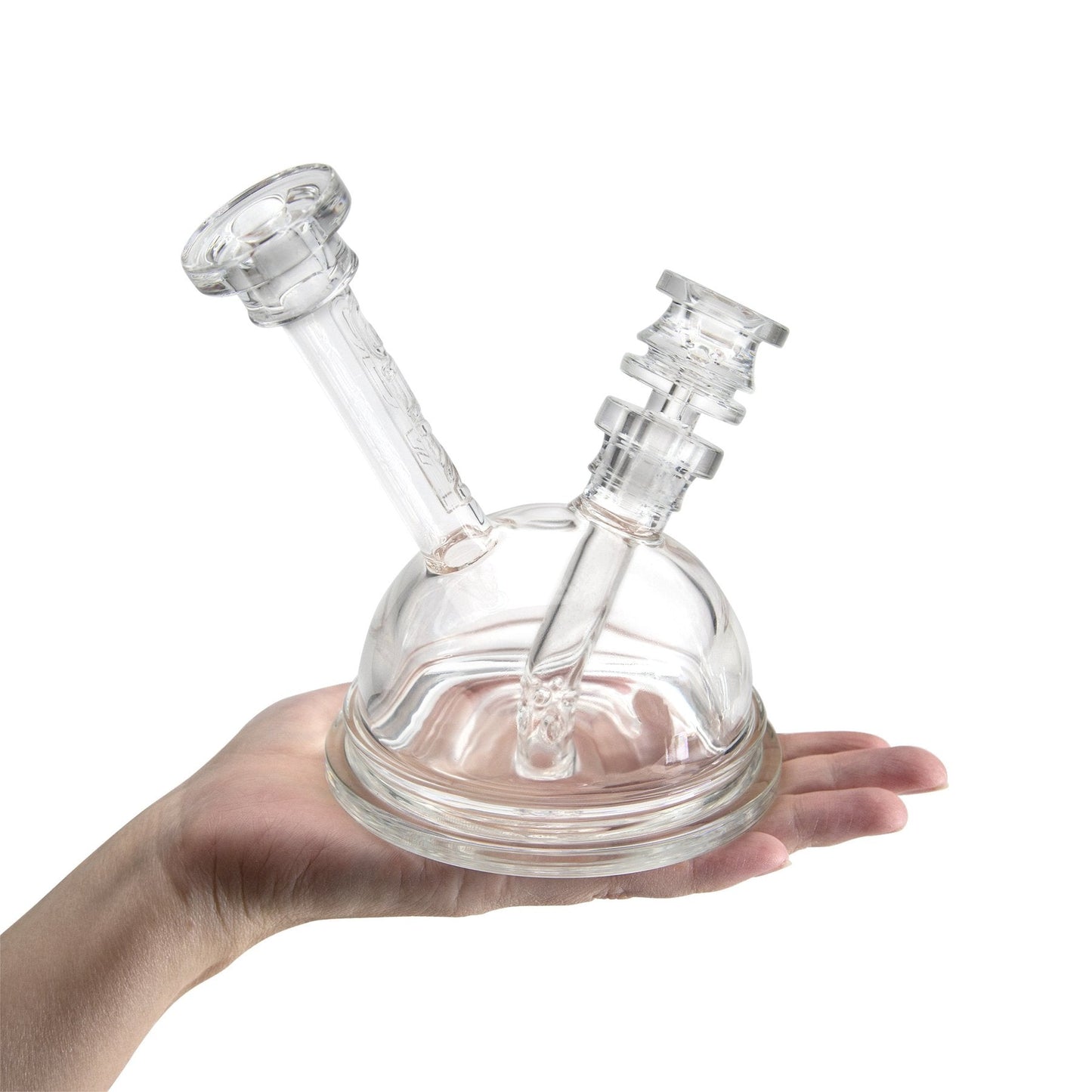 Grav® 6" Arcline Hemisphere Bubbler Bong 