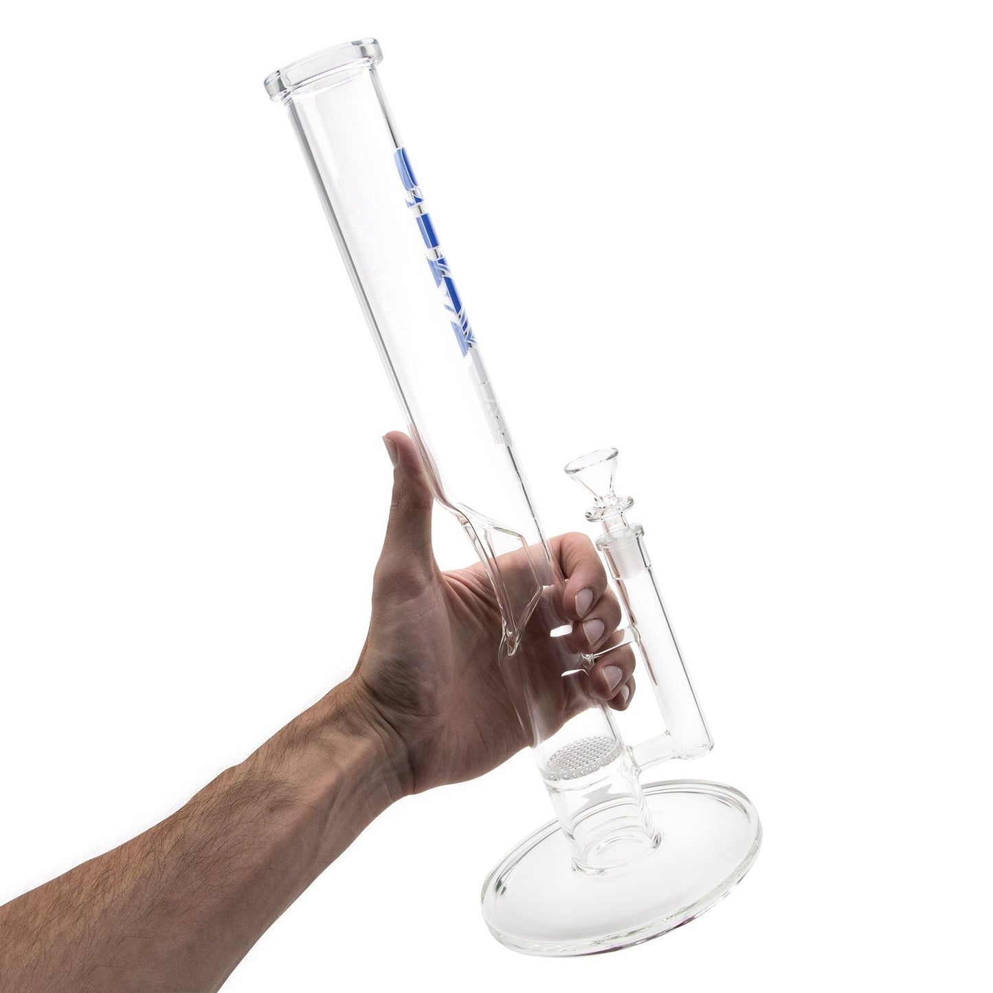 Grav® 16” Straight Tube Honeycomb Perc Water Pipe by GRAV / Grav Labs | Mission Dispensary