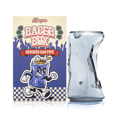 Hemper Rager Crushed Can Glass Pipe