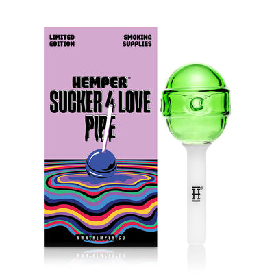 Hemper Sucker 4 Love Lollipop Glass Pipe