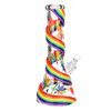 Rainbow Pride Glow 12.5" Beaker Bong