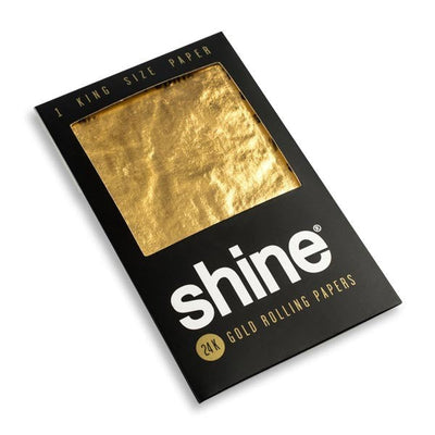 Shine® 24K Gold King Size Rolling Paper by Shine Rolling Papers | Mission Dispensary