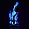 Skeleton Under The Rainbow Glow 9.5" Bong